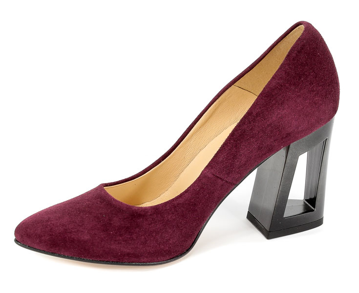Czółenka Damiss DS-29/8 Bordo Zamsz