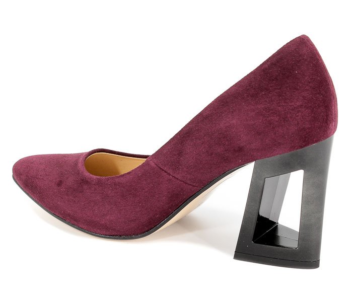 Czółenka Damiss DS-29/8 Bordo Zamsz