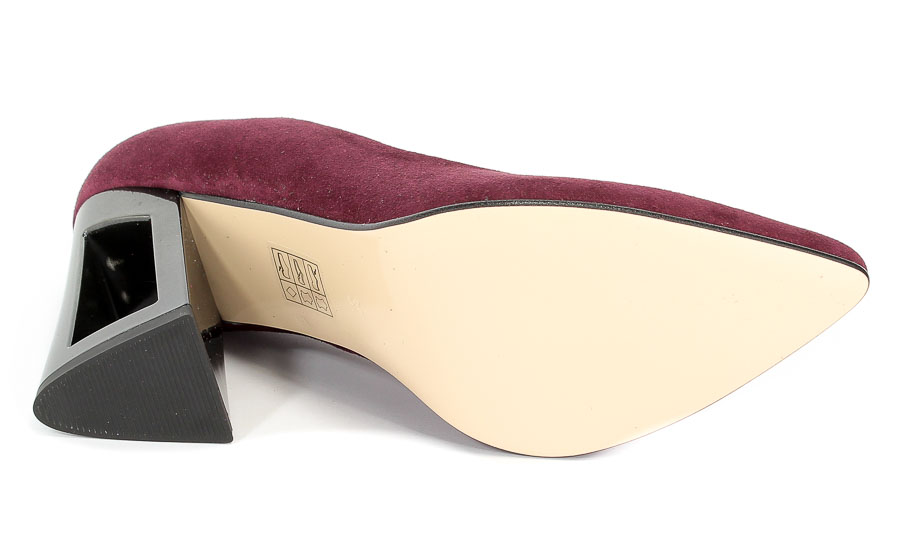Czółenka Damiss DS-29/8 Bordo Zamsz