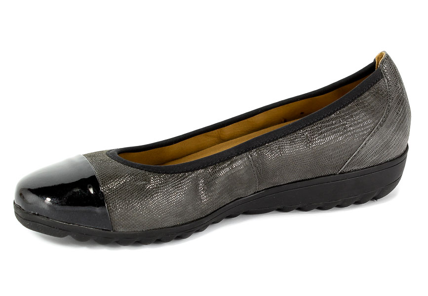 Baleriny Caprice 9-22103-21 260 Dk Grey Rep.Co