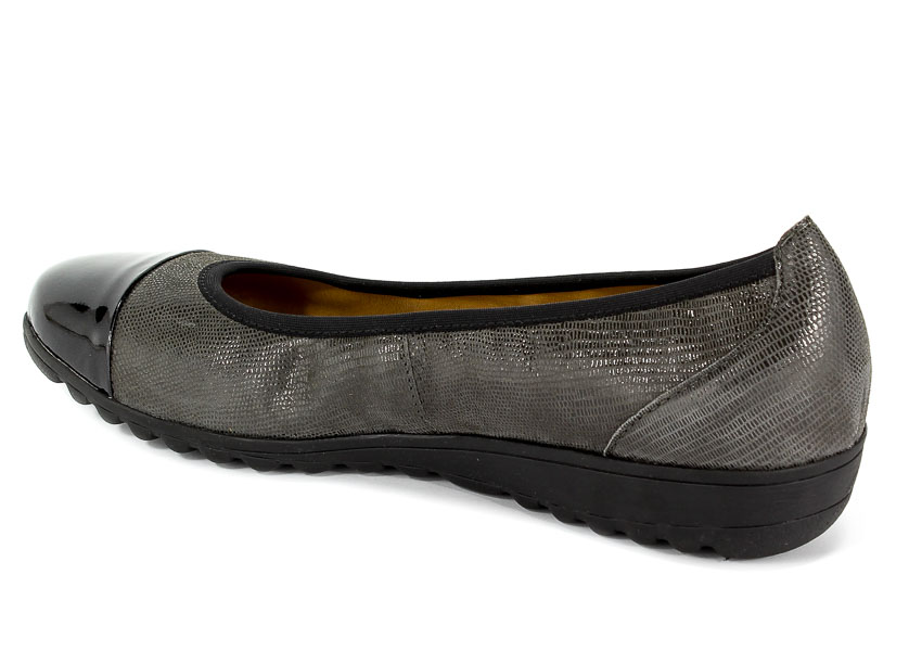 Baleriny Caprice 9-22103-21 260 Dk Grey Rep.Co