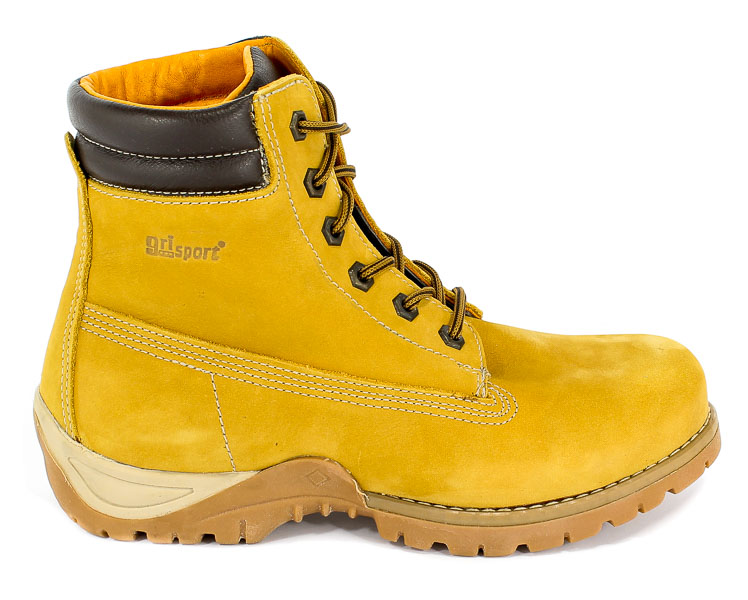 Trzewiki Grisport 242NV1 Giallone Nabuck Scarpe