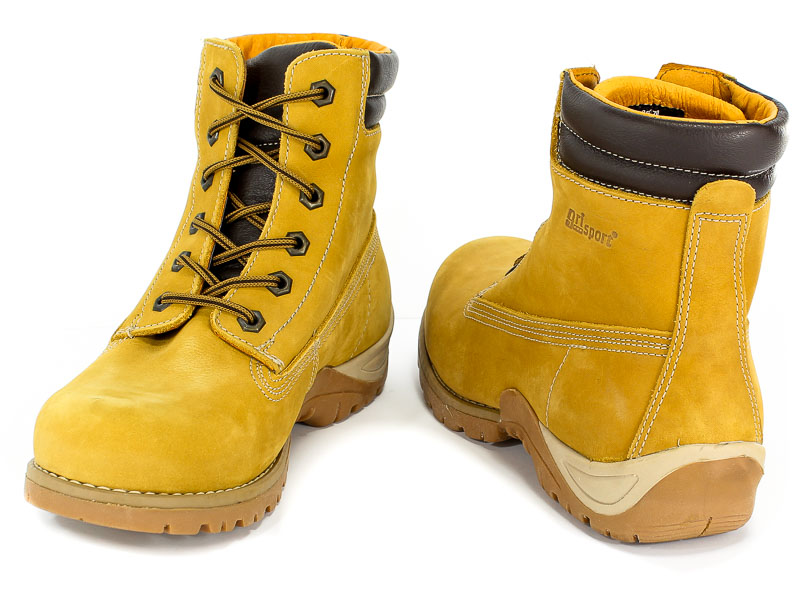 Trzewiki Grisport 242NV1 Giallone Nabuck Scarpe