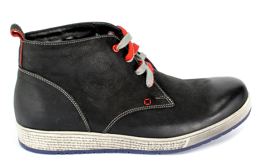 Trzewiki Nikopol 620 Czarny Nubuk