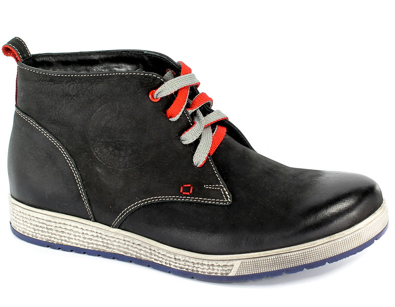 Trzewiki Nikopol 620 Czarny Nubuk