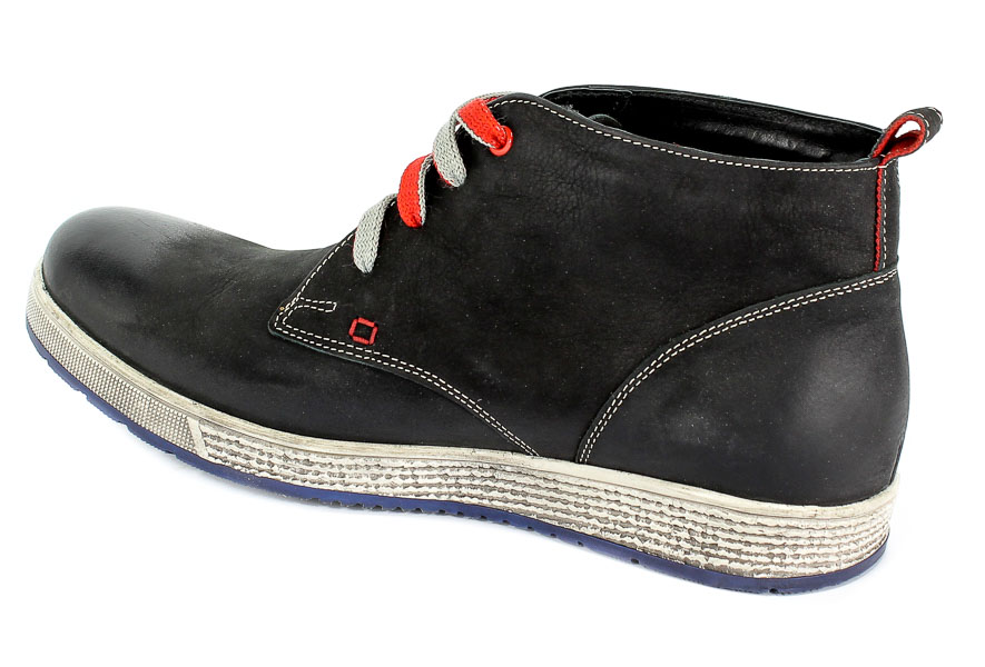 Trzewiki Nikopol 620 Czarny Nubuk