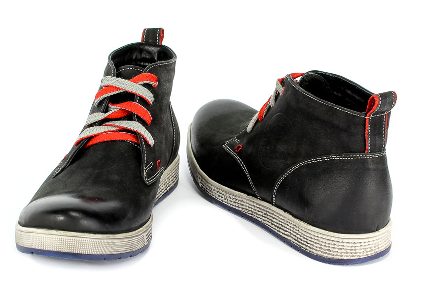 Trzewiki Nikopol 620 Czarny Nubuk