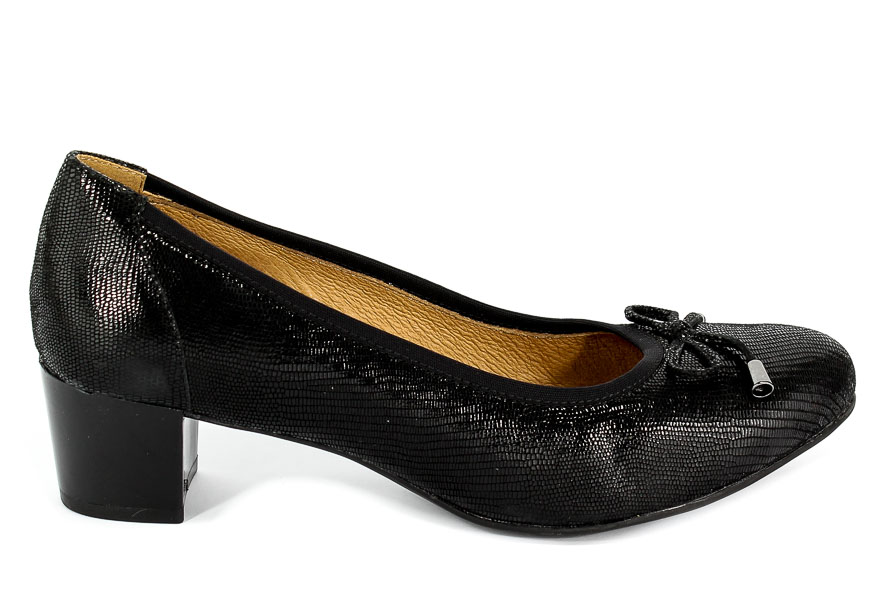 Czółenka Caprice 9-22308-21 010 G Black Reptile