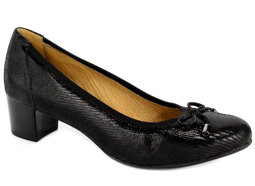 Czółenka Caprice 9-22308-21 010 G Black Reptile