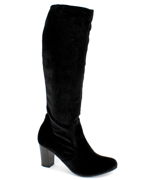 Kozaki Caprice 9-25502-21 029 G Blk Velv.Stre.