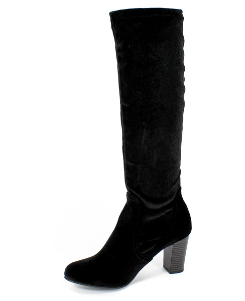 Kozaki Caprice 9-25502-21 029 G Blk Velv.Stre.