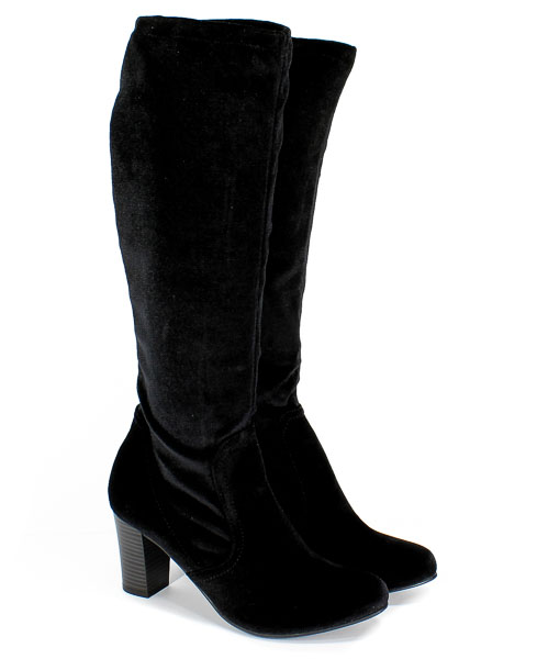 Kozaki Caprice 9-25502-21 029 G Blk Velv.Stre.