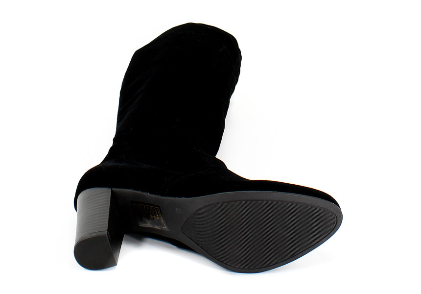 Kozaki Caprice 9-25502-21 029 G Blk Velv.Stre.