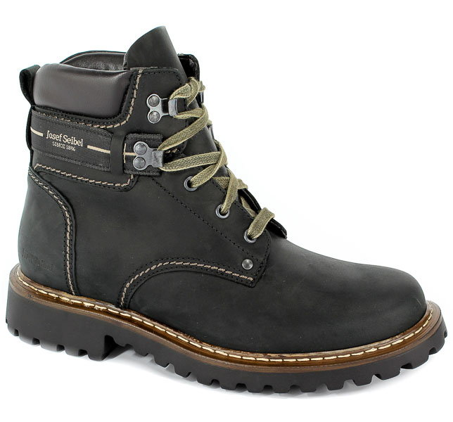 Trzewiki Josef Seibel 21925 La66 600 Adelboden Crazy Horse Schwarz