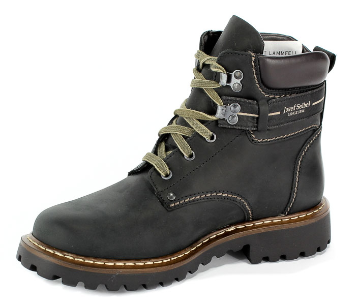 Trzewiki Josef Seibel 21925 La66 600 Adelboden Crazy Horse Schwarz
