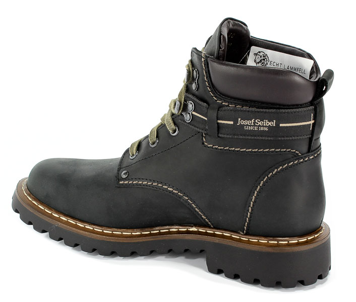 Trzewiki Josef Seibel 21925 La66 600 Adelboden Crazy Horse Schwarz