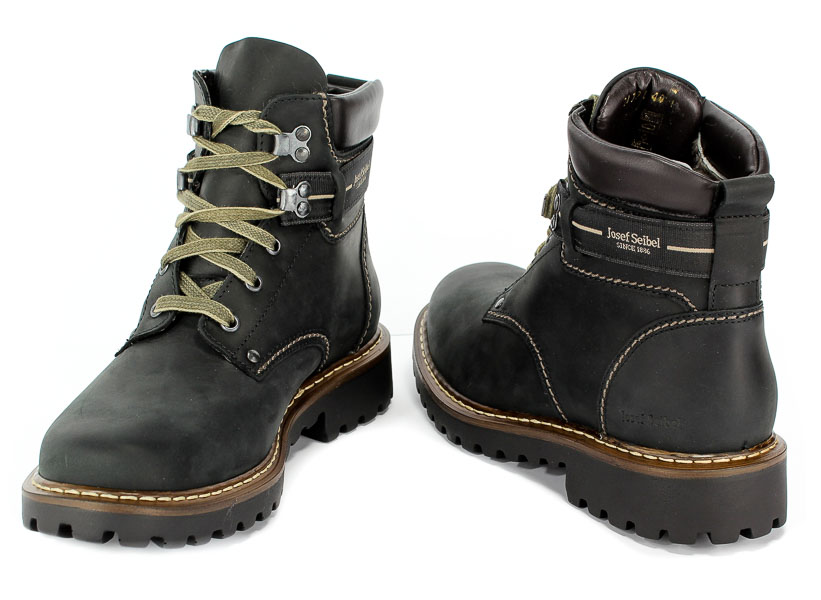 Trzewiki Josef Seibel 21925 La66 600 Adelboden Crazy Horse Schwarz
