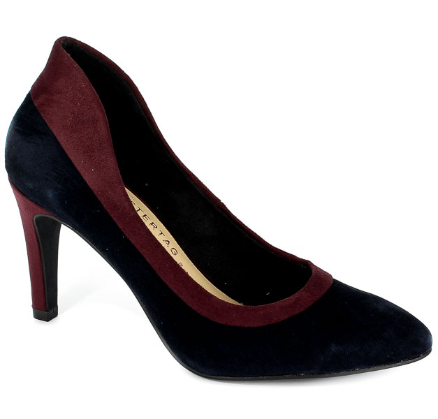 Czółenka Tamaris 1-22419-21 849 Navy/Merlot