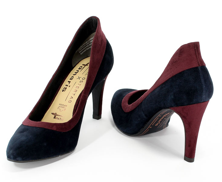 Czółenka Tamaris 1-22419-21 849 Navy/Merlot