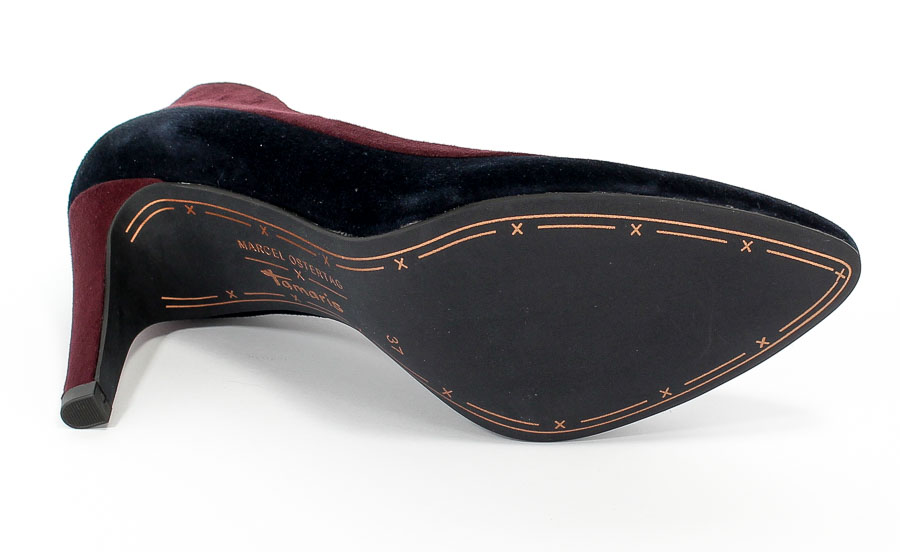 Czółenka Tamaris 1-22419-21 849 Navy/Merlot