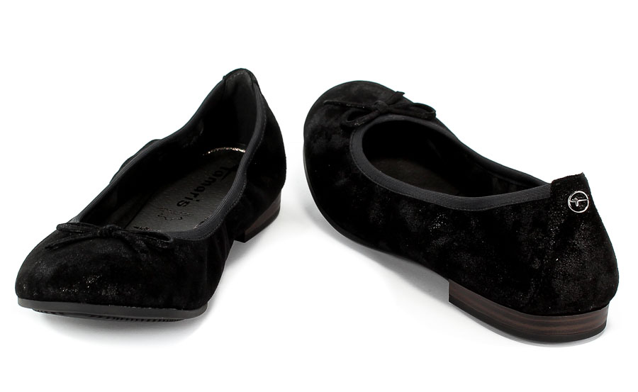 Baleriny Tamaris 1-22116-21 006 Black Struct