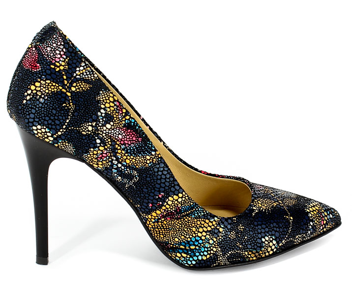 Czółenka Uncome 23001 Chińskie Kwiaty