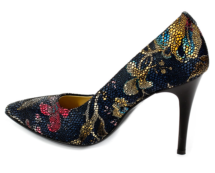 Czółenka Uncome 23001 Chińskie Kwiaty