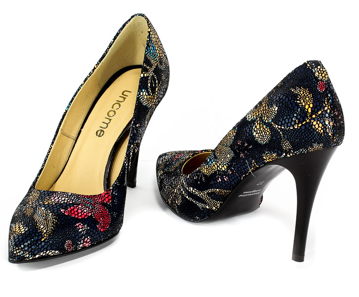 Czółenka Uncome 23001 Chińskie Kwiaty