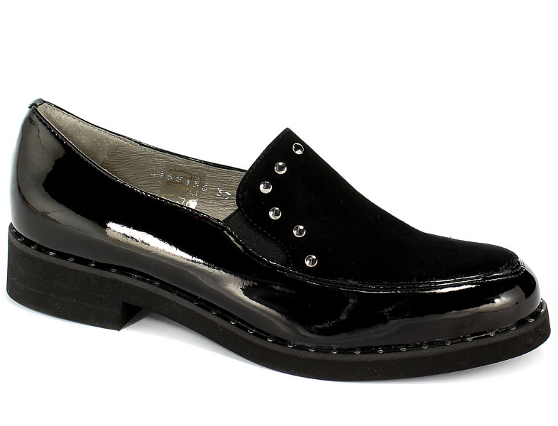 Półbuty Eksbut 28-5136-121/136-1G Czarny