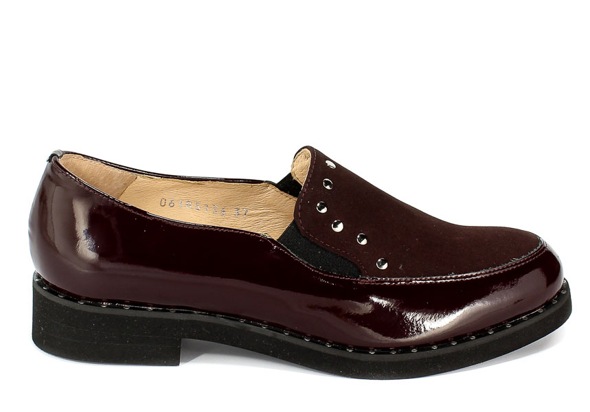 Półbuty Eksbut 28-5136-K95/I55-1G Bordo