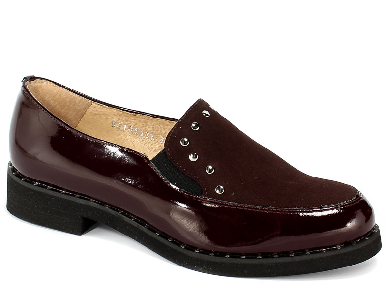 Półbuty Eksbut 28-5136-K95/I55-1G Bordo