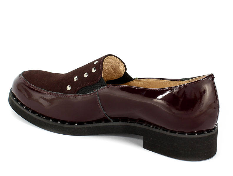 Półbuty Eksbut 28-5136-K95/I55-1G Bordo