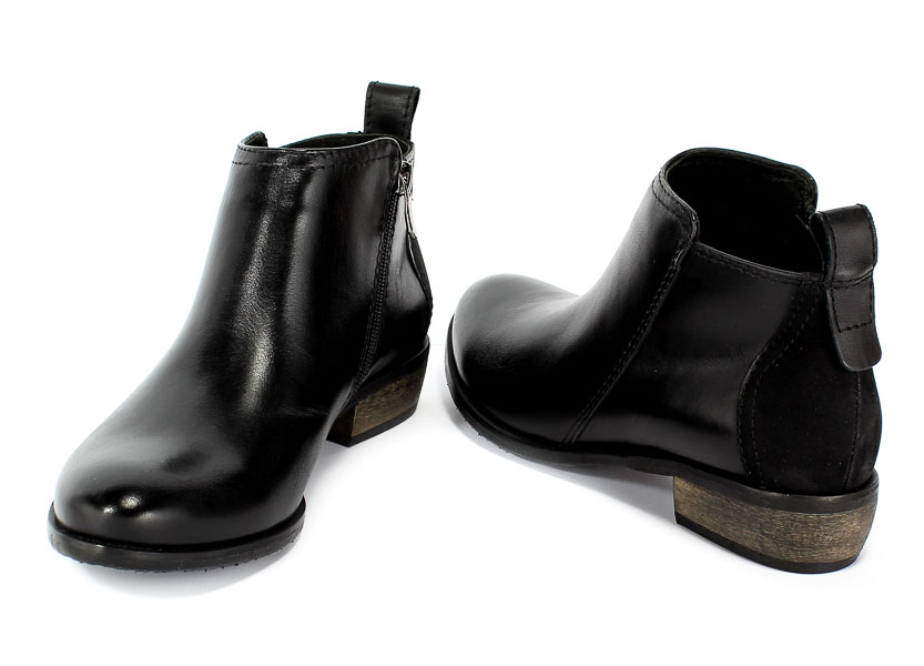 Botki Euro Moda Ro 393 Czarny