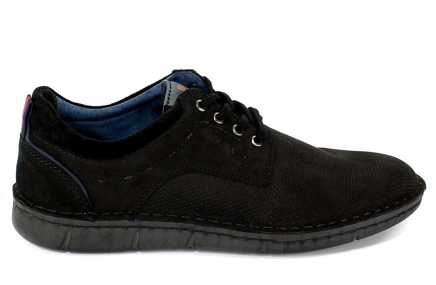 Półbuty Badura 6377 Czarny