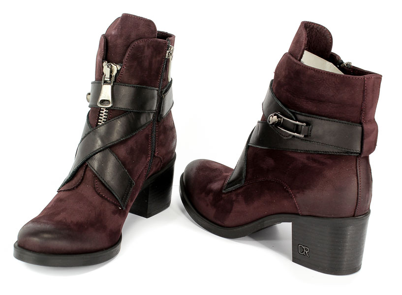 Botki Carinii B4053-M10-E50-POL-861 Bordo