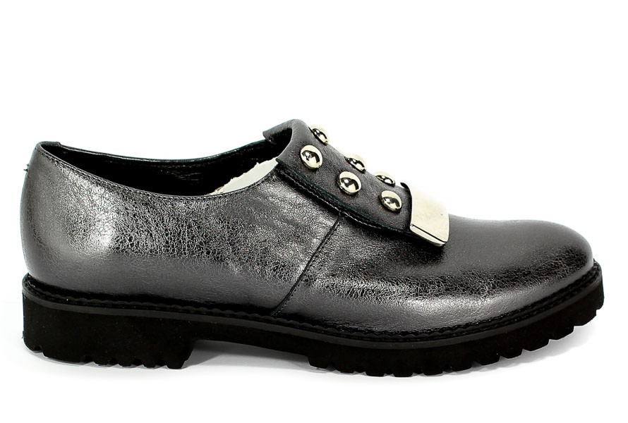 Półbuty Karino 2725/115P Ciemny srebrny