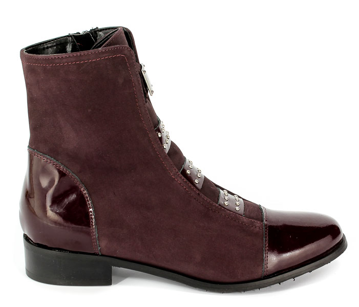 Trzewiki Eksbut 68-5177-I55 Bordo Nub