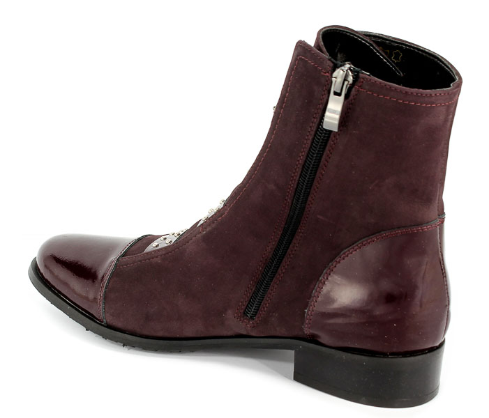 Trzewiki Eksbut 68-5177-I55 Bordo Nub