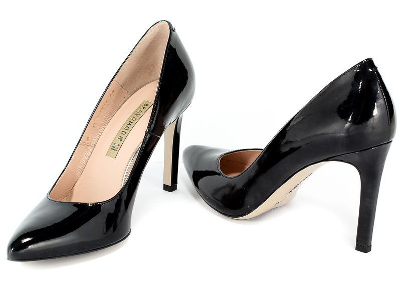 Czółenka Bravo Moda 1373/01 Gray cloud lakier
