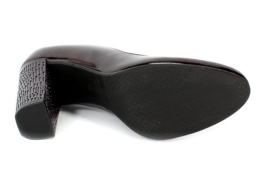 Czółenka Łukasz 2765 Shadow Bordo
