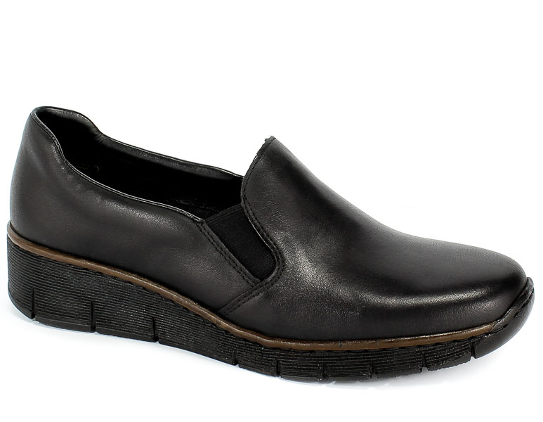 Półbuty Rieker 53766-00 Black