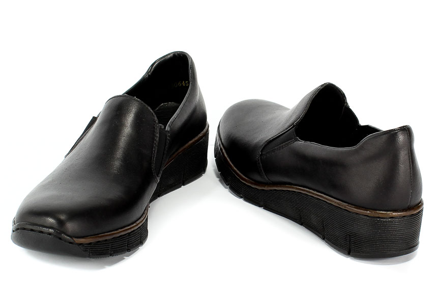 Półbuty Rieker 53766-00 Black