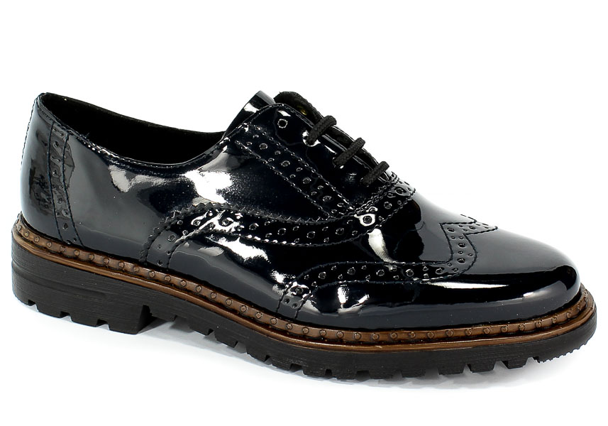 Półbuty Rieker 54812-45 Blau