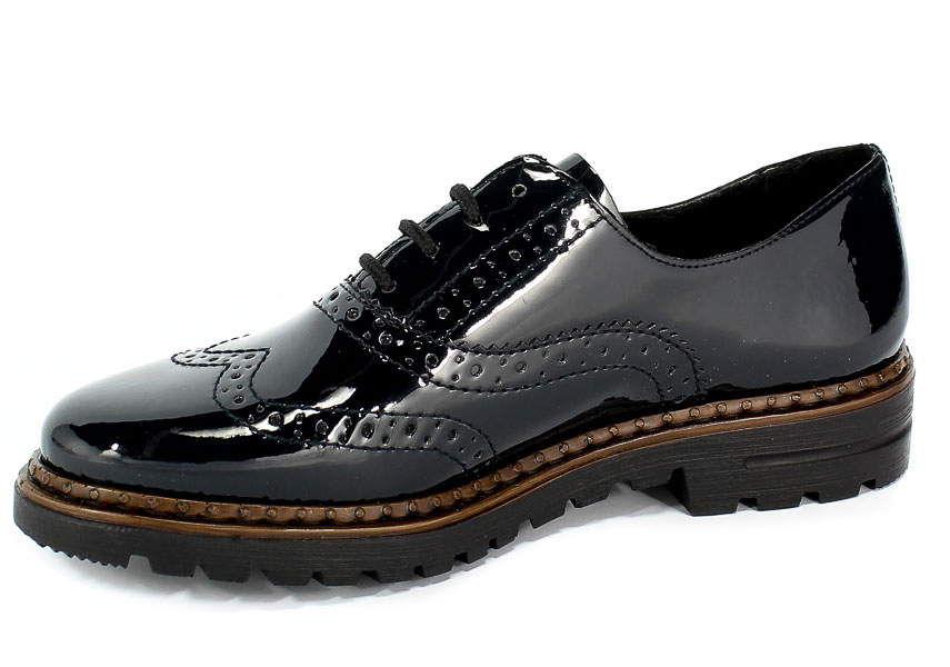 Półbuty Rieker 54812-45 Blau