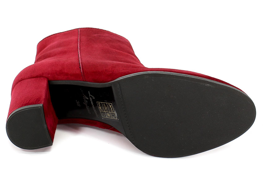 Botki Uncome 23076 Bordo