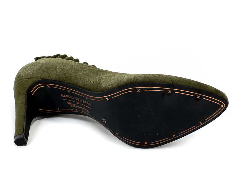 Czółenka Tamaris 1-22441-21 744 Olive Suede