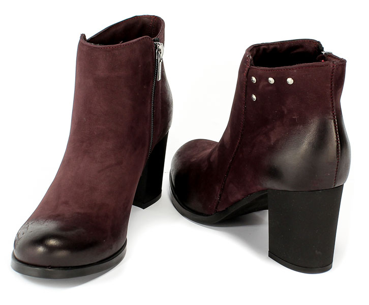 Botki Lan-Kars G196-299 Nubuk Bordo