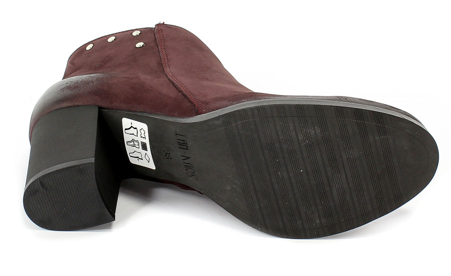 Botki Lan-Kars G196-299 Nubuk Bordo