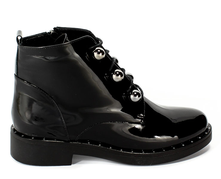 Trzewiki Boccato 0002-050 Sicak 72 Black Patent