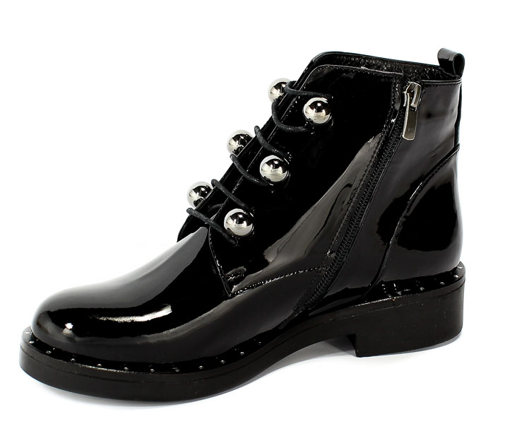 Trzewiki Boccato 0002-050 Sicak 72 Black Patent